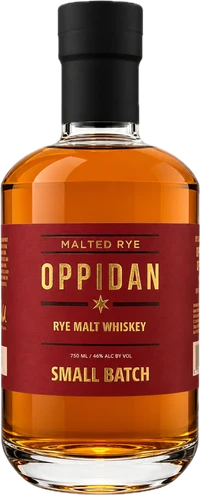 Bottle of Oppidan Malted Rye Whiskey